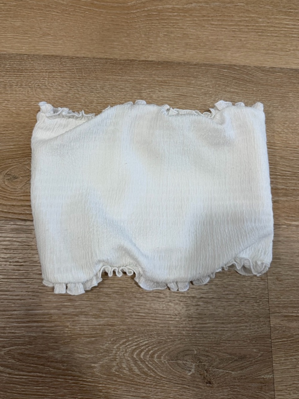 Free people intimately White Ruffled Tube Top